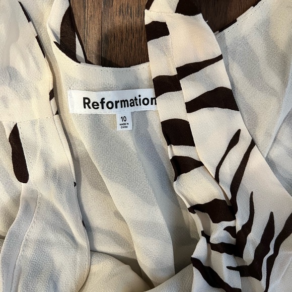 Reformation Rudie Dress in Wild EUC Sz 10 - Picture 8 of 9